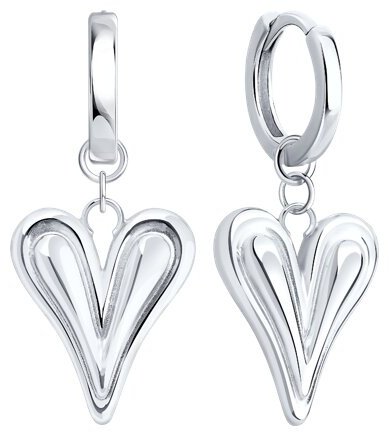 Серьги Diamant 94-121-00027-1 вес 5.6 г серебро, без вставок купить,NaN