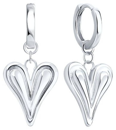 Серьги Diamant 94-121-00027-1 вес 5.6 г серебро, без вставок купить,NaN