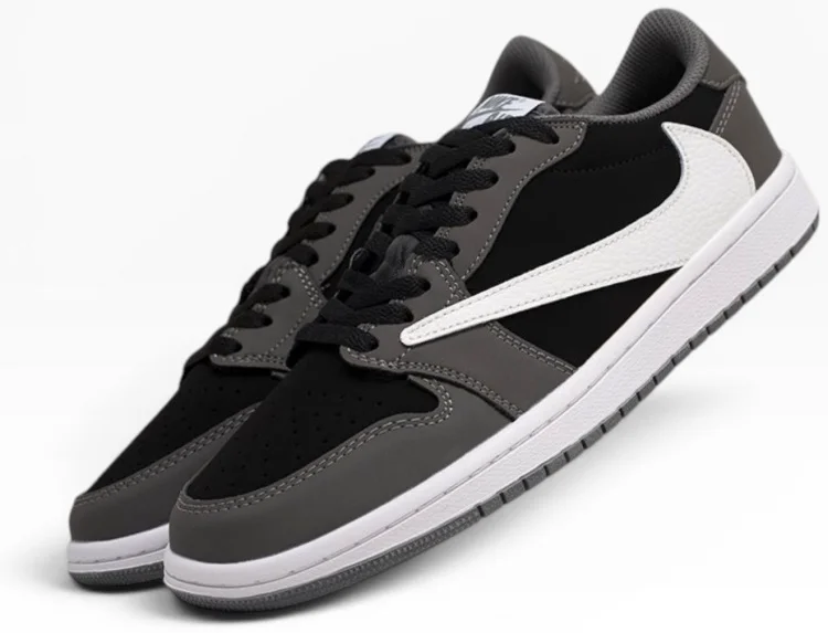 Кеды Nike AIR JORDAN 1 LOW OG SP Travis Scott "Olive" белый, черный