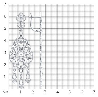 Серьги Diamant D94-121-02381-1_s вес 8.86 г серебро, без вставок купить,NaN