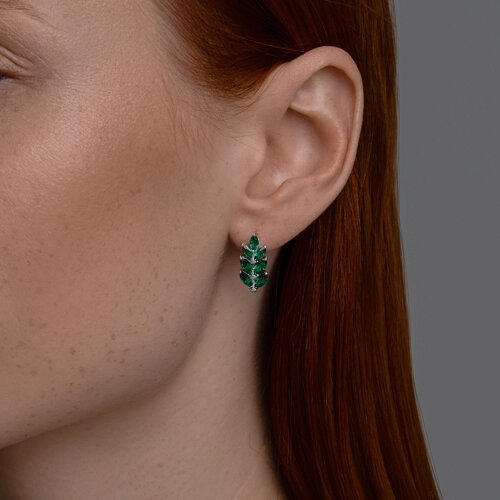 Серьги Diamant 94-320-02172-1 вес 2.99 г серебро, ситалл купить,NaN