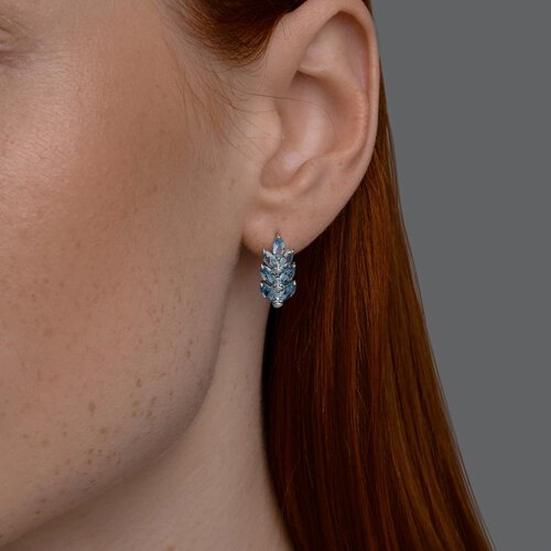 Серьги Diamant 94-320-02172-2 вес 2.96 г серебро, ситалл купить,NaN