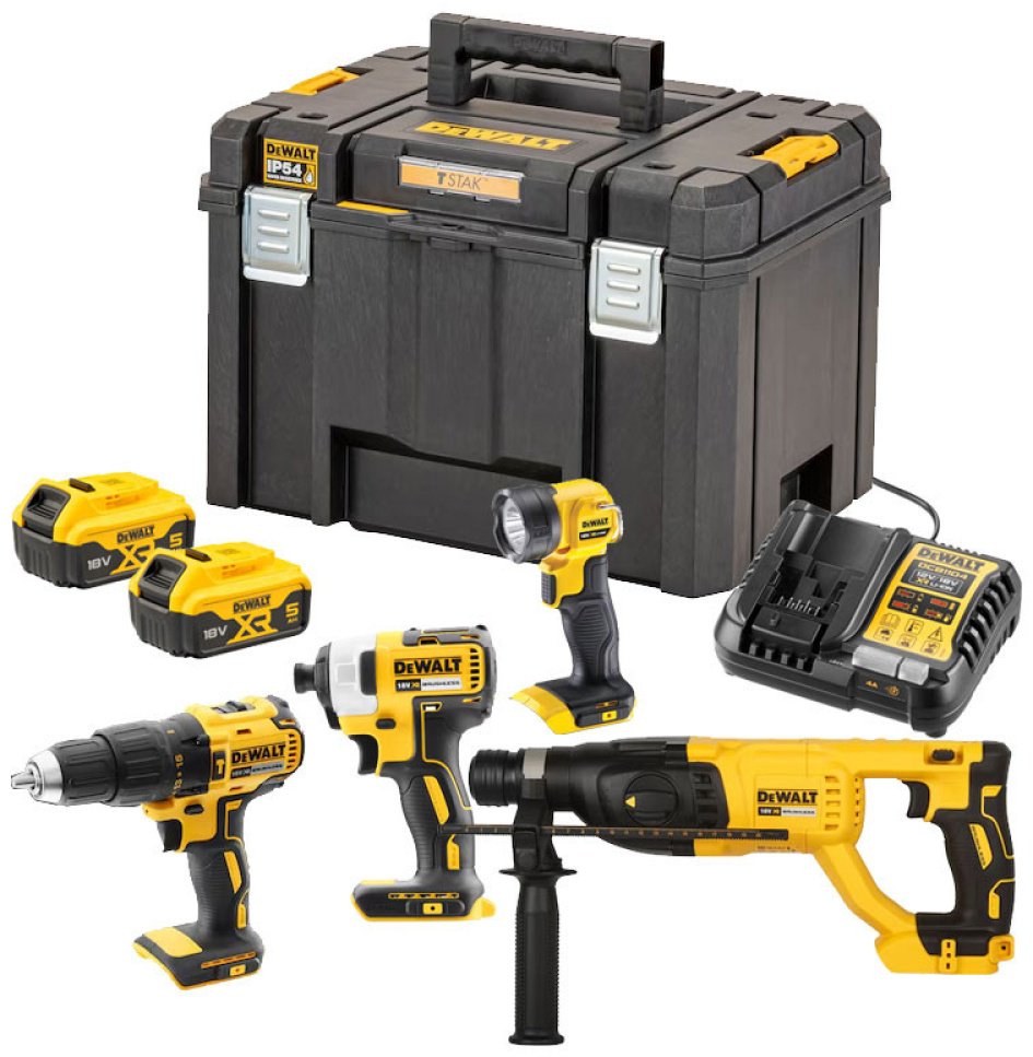 Наборы электроинструментов DeWALT DCK440P2T-QW 4 в 1