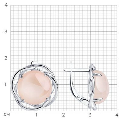 Серьги Diamant D94-320-00959-1A вес 6.27 г серебро, кварц купить,NaN
