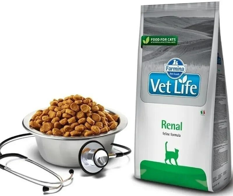 Корм Farmina Vet Life Renal при проблемах с почками курица, злаки 2 кг купить,NaN
