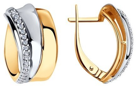 Серьги Diamant 93-120-00419-1 вес 4.36 г серебро, фианит купить,NaN
