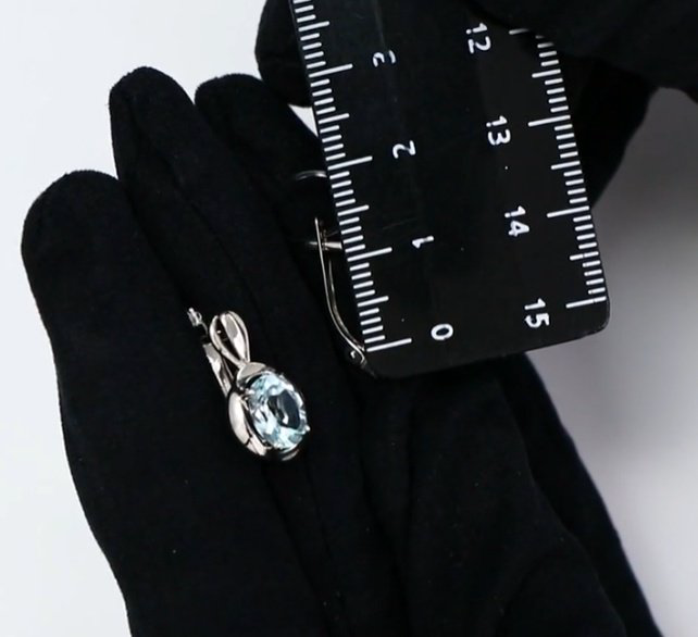 Серьги Diamant 94-320-00604-1 вес 2.5 г серебро, топаз купить,NaN