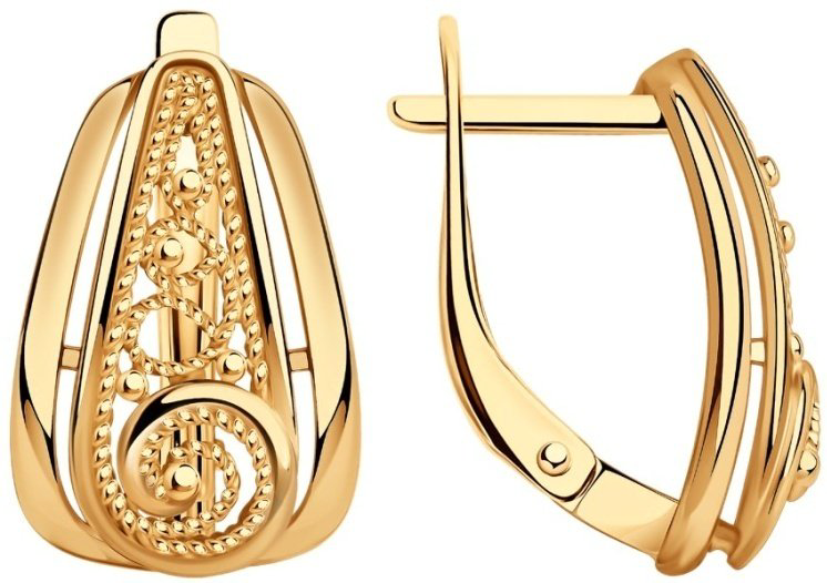 Серьги Diamant 93-120-00667-1 вес 3.33 г серебро, без вставок купить,NaN