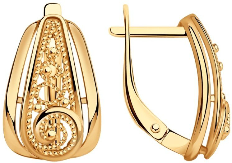 Серьги Diamant 93-120-00667-1 вес 3.34 г серебро, без вставок купить,NaN