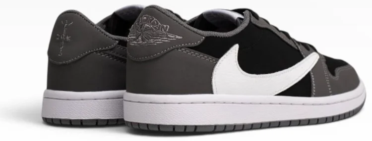 Кеды Nike AIR JORDAN 1 LOW OG SP Travis Scott "Olive" белый, черный