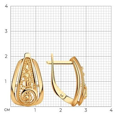 Серьги Diamant 93-120-00667-1 вес 3.45 г серебро, без вставок купить,NaN