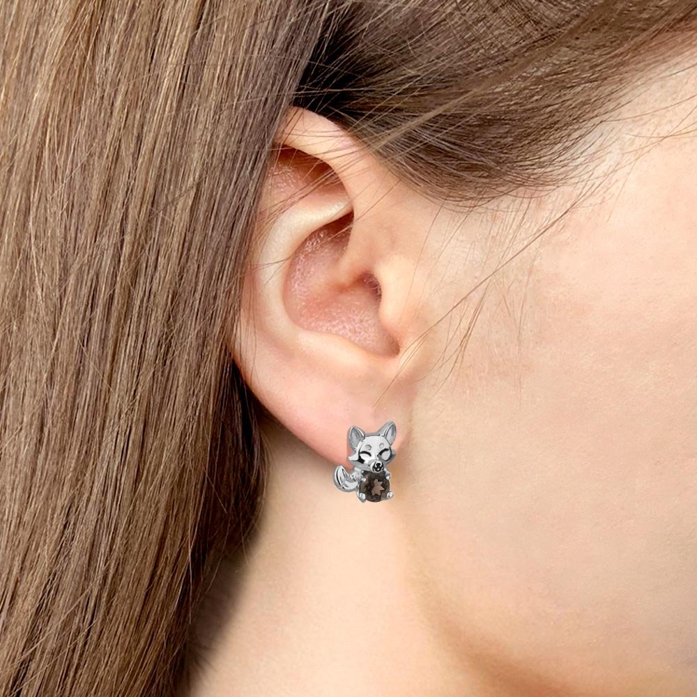 Серьги AQUAMARINE 45027001 вес 2.4 г серебро, кварц купить,NaN