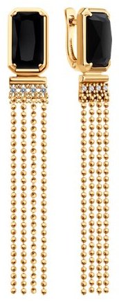 Серьги Diamant 93-321-02084-1 вес 5.38 г серебро, фианит купить,NaN