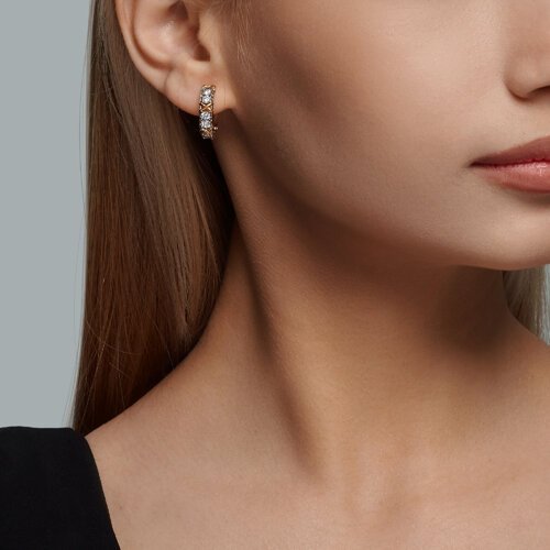 Серьги Diamant 94-120-01990-1 вес 4.33 г серебро, фианит купить,NaN
