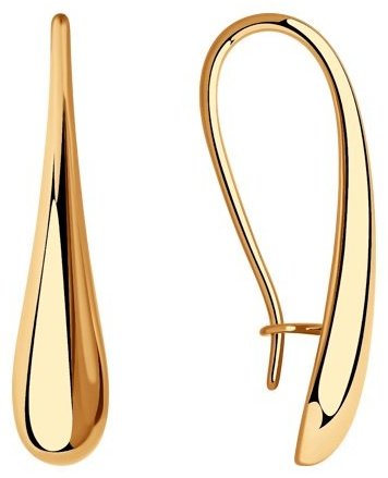 Серьги Diamant 93-120-00844-1 вес 2.18 г серебро, без вставок купить,NaN