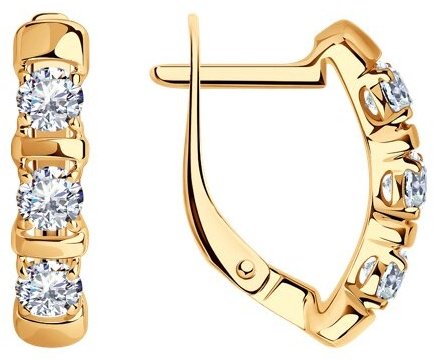 Серьги Diamant 93-120-01304-1 вес 2.47 г серебро, фианит купить,NaN