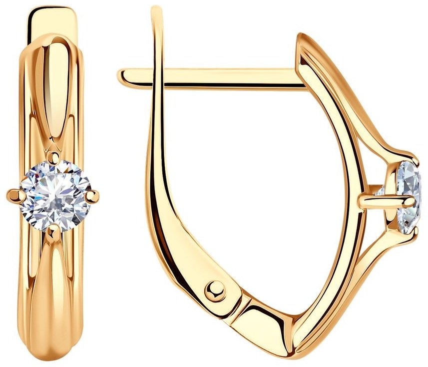 Серьги Diamant 93-120-01381-1 вес 1.95 г серебро, фианит купить,NaN