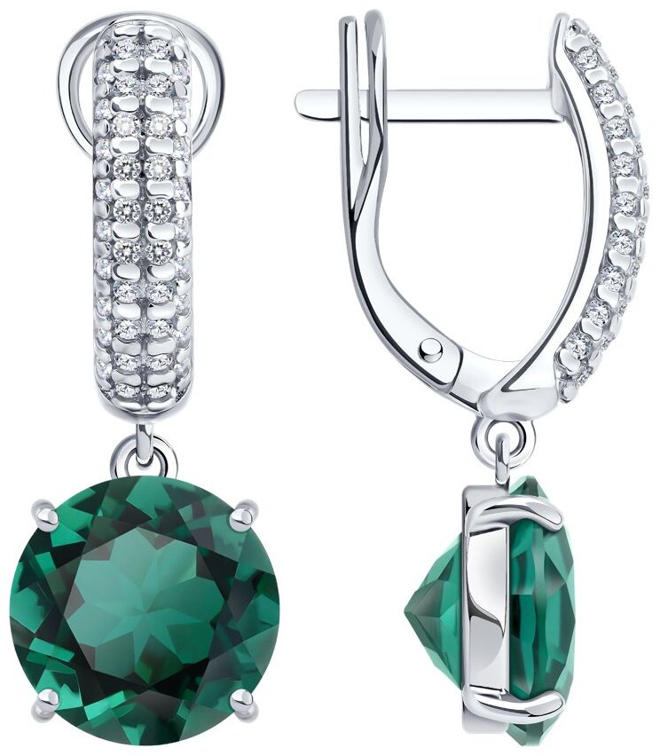 Серьги SOKOLOV 92023195 вес 5.19 г серебро, кварц купить,NaN