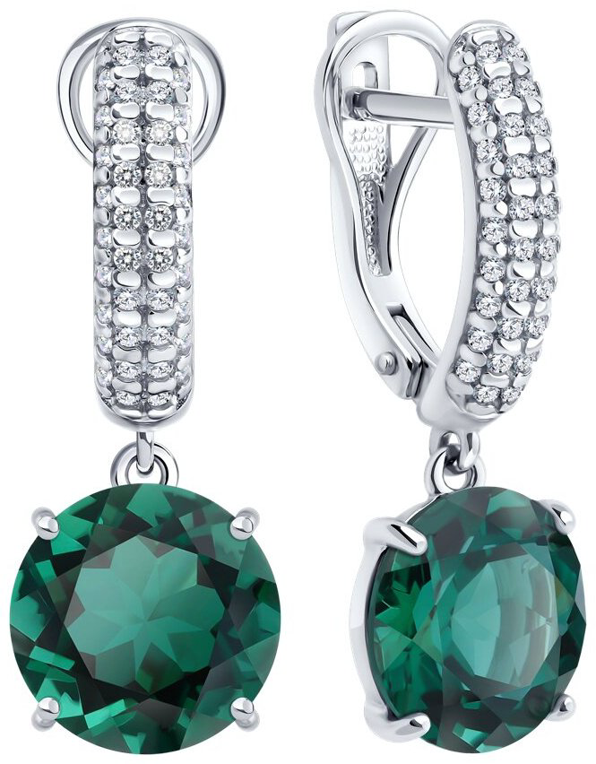 Серьги SOKOLOV 92023195 вес 5.19 г серебро, кварц купить,NaN