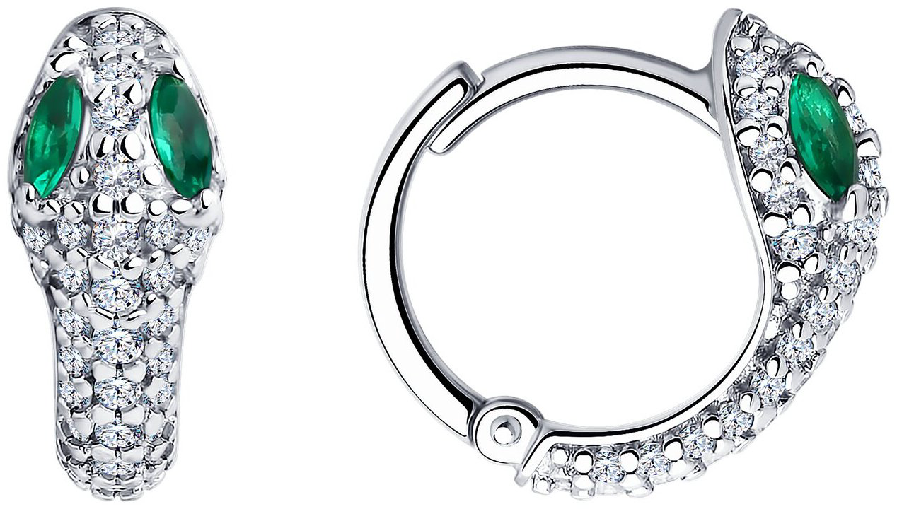 Серьги SOKOLOV 94025968 вес 2.86 г серебро, фианит купить,NaN