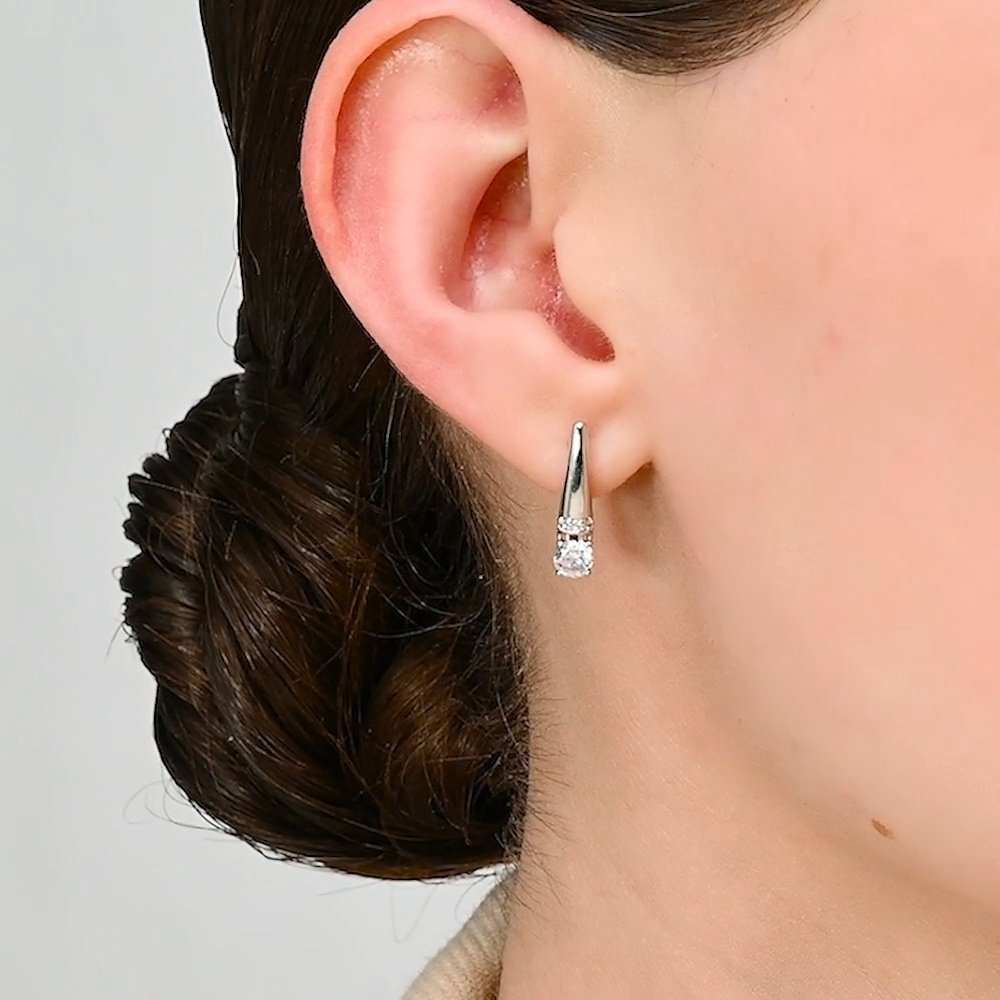 Серьги SOKOLOV 94025665 вес 1.98 г серебро, фианит купить,NaN