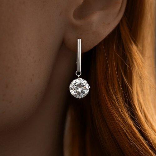 Серьги SOKOLOV 94024420 вес 5.98 г серебро, фианит купить,NaN