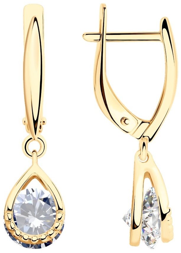Серьги SOKOLOV 93021047 вес 3.59 г серебро, фианит купить,NaN