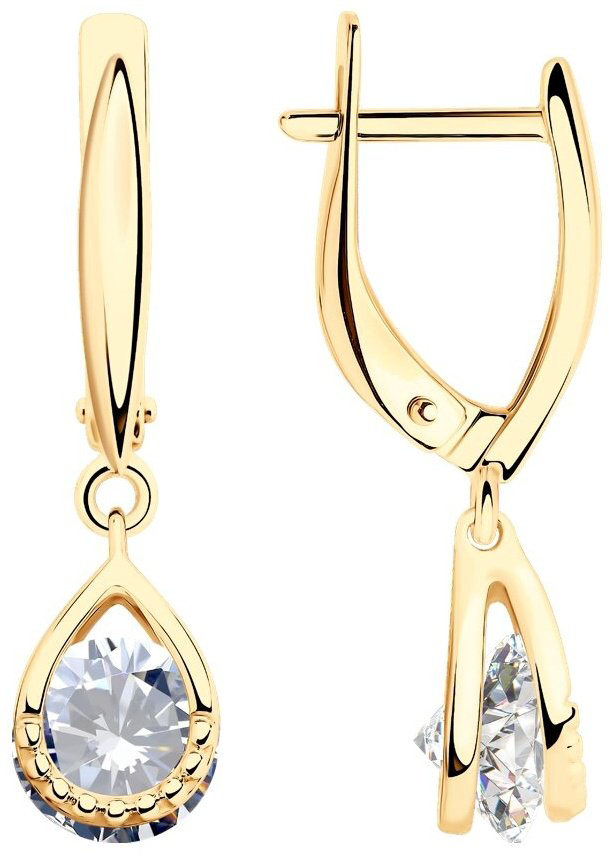 Серьги SOKOLOV 93021047 вес 3.59 г серебро, фианит купить,NaN