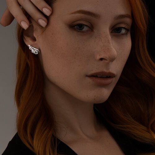 Серьги SOKOLOV 94025980 вес 2.97 г серебро, фианит купить,NaN