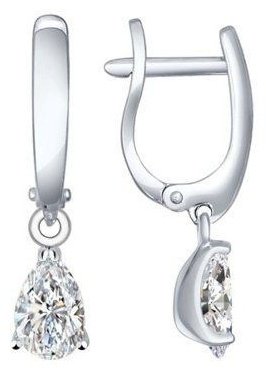 Серьги SOKOLOV 94021997 вес 2.72 г серебро, фианит купить,NaN