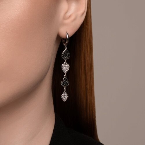 Серьги SOKOLOV 94026469 вес 5.81 г серебро, фианит купить,NaN