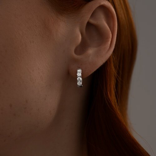Серьги SOKOLOV 94025671 вес 2.9 г серебро, фианит купить,NaN