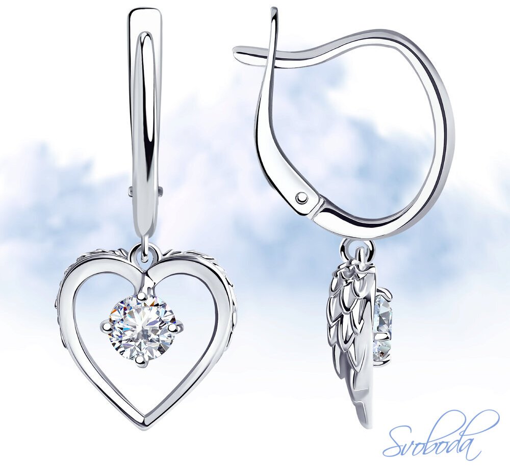 Серьги SOKOLOV 94024439 вес 4.39 г серебро, фианит купить,NaN