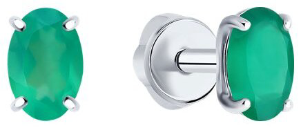 Серьги SOKOLOV 92022499 вес 1.23 г серебро, агат купить,NaN