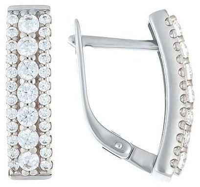 Серьги SOKOLOV 94021365 вес 3.97 г серебро, фианит купить,NaN