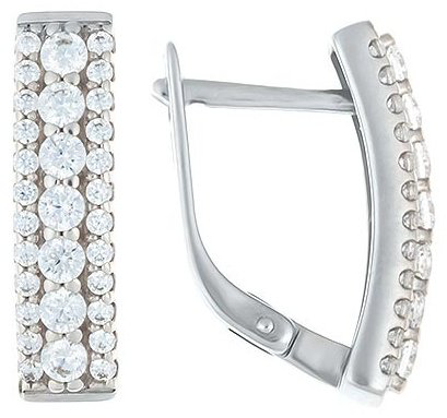 Серьги SOKOLOV 94021365 вес 3.97 г серебро, фианит купить,NaN