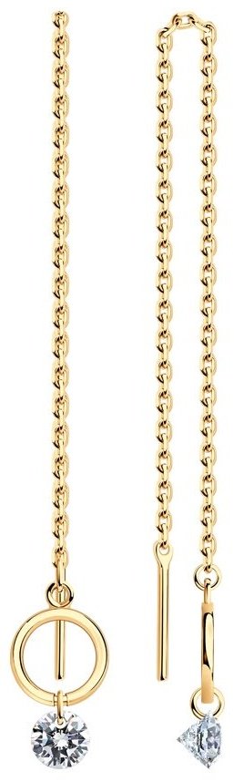 Серьги SOKOLOV 93022157 вес 1.93 г серебро, фианит купить,NaN