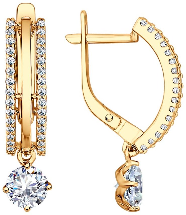 Серьги SOKOLOV 93022231 вес 2.98 г серебро, фианит купить,NaN