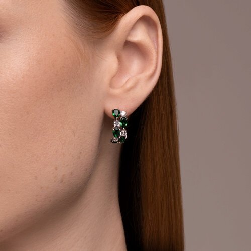 Серьги SOKOLOV 94026475 вес 5.43 г серебро, фианит купить,NaN