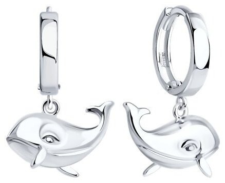 Серьги SOKOLOV 94026477 вес 3.94 г серебро, без вставок купить,NaN