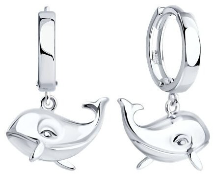 Серьги SOKOLOV 94026477 вес 3.94 г серебро, без вставок купить,NaN