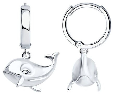 Серьги SOKOLOV 94026477 вес 3.94 г серебро, без вставок купить,NaN