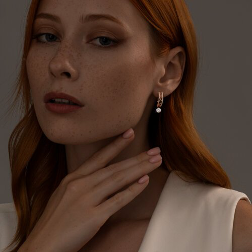 Серьги SOKOLOV 93022231_s вес 2.98 г серебро, фианит купить,NaN