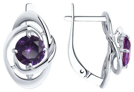 Серьги SOKOLOV 92022611 вес 3.75 г серебро, ситалл купить,NaN