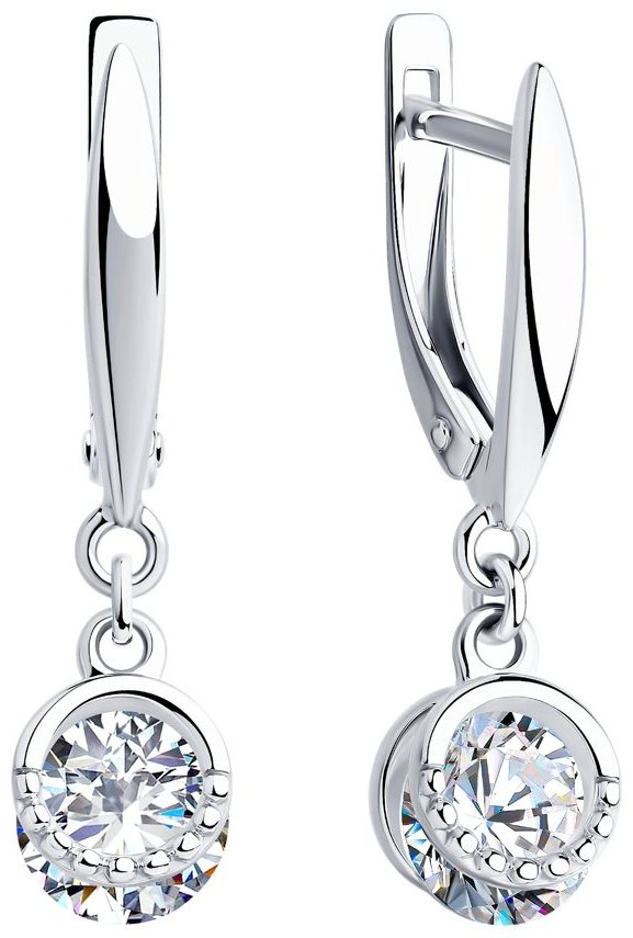 Серьги SOKOLOV 94023430 вес 3.25 г серебро, фианит купить,NaN
