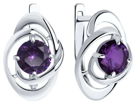 Серьги SOKOLOV 92022611 вес 3.75 г серебро, ситалл купить,NaN