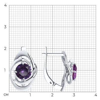 Серьги SOKOLOV 92022611 вес 3.75 г серебро, ситалл купить,NaN