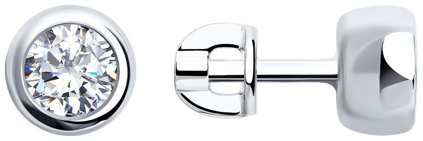 Серьги SOKOLOV 94022230 вес 3.1 г серебро, фианит купить,NaN