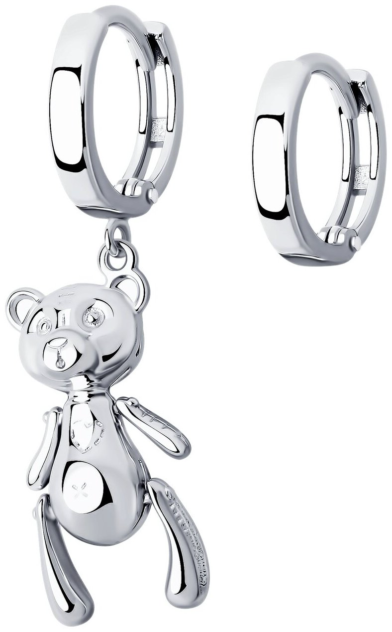 Серьги SOKOLOV 94025725 вес 3.8 г серебро, без вставок купить,NaN