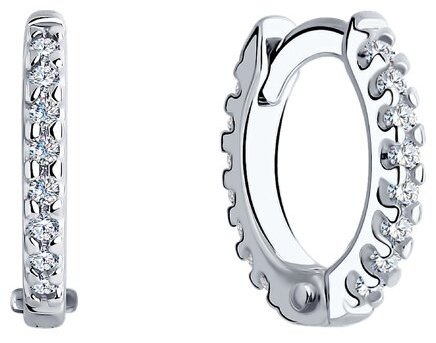 Серьги SOKOLOV 94025998 вес 1.22 г серебро, фианит купить,NaN